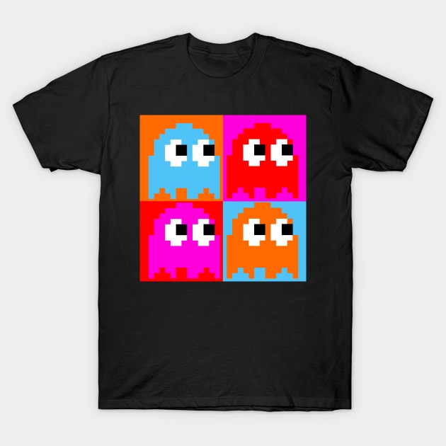 Pop Art Ghosts T-Shirt by uselessandshiny
